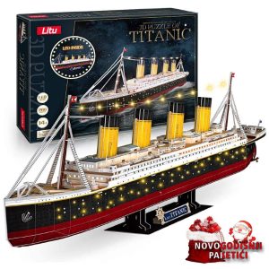 Titanik 3D svetleće puzle - 90cm dužine
