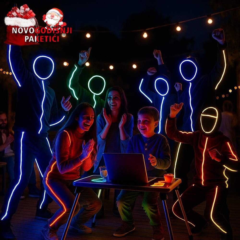 Glow stick Svetleći kostim koji osvaja svaku žurku! - Slika 4